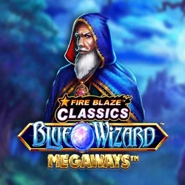 Try Fire Blaze Blue Wizard Megaways slot by Rarestone Gaming on uspins.co.nl – logo image