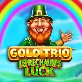 Gold Trio Leprechaun's Luck by Playtech, showcased at uspins.co.nl – game logo